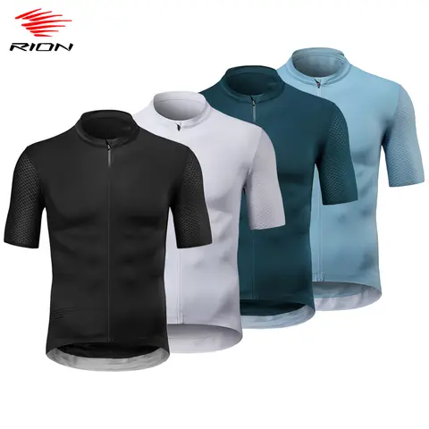 RION Men Cycling Jerseys MTB Shirts Pro Bicycle Clothing Mountain Bike T-Shirt Road Riding Top Outdoor Sports Team Uniform Male