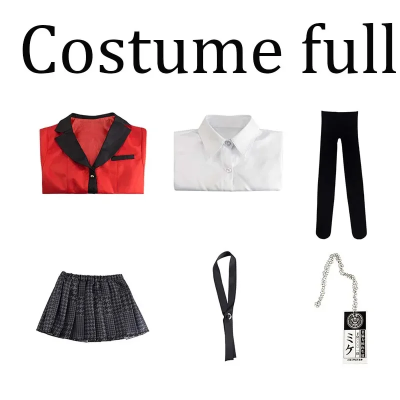 Jabami Yumeko Cosplay Costume Anime Kakegurui Cosplay Compulsive Gambler Japanese School Girls JK Uniform Halloween Costumes