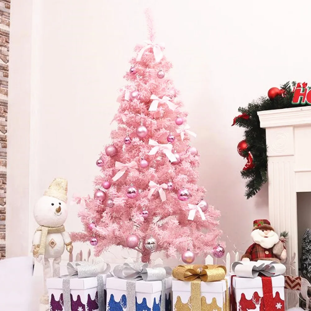 

60cm Pink Artificial Christmas Tree Simulation Christmas Pine Tree Lovely Flocking Tree Christmas Decoration Pink Cedar Tree