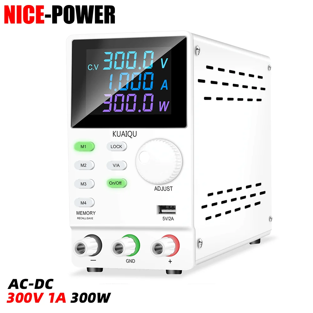 KUAIQU SPPS3001D-232 Digital Display Programmable Power Supply Memory Storage Power Supply 300V 1A 300W