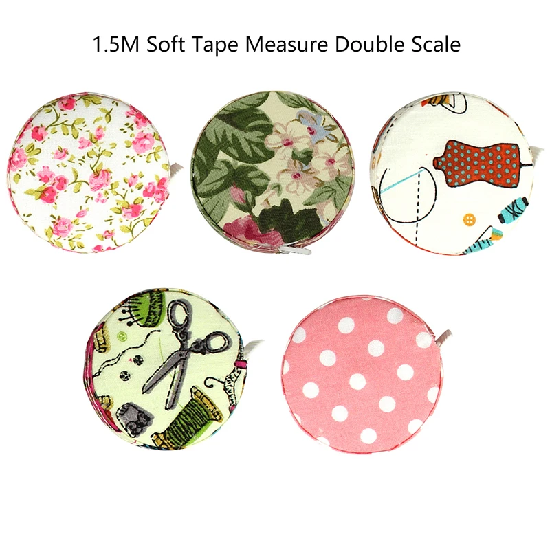 1PC 1.5M Soft Tape Measure Double Scale Body Sewing Flexible Measurement Ruler For Body Measuring Tools Tailor Craft 60Inch