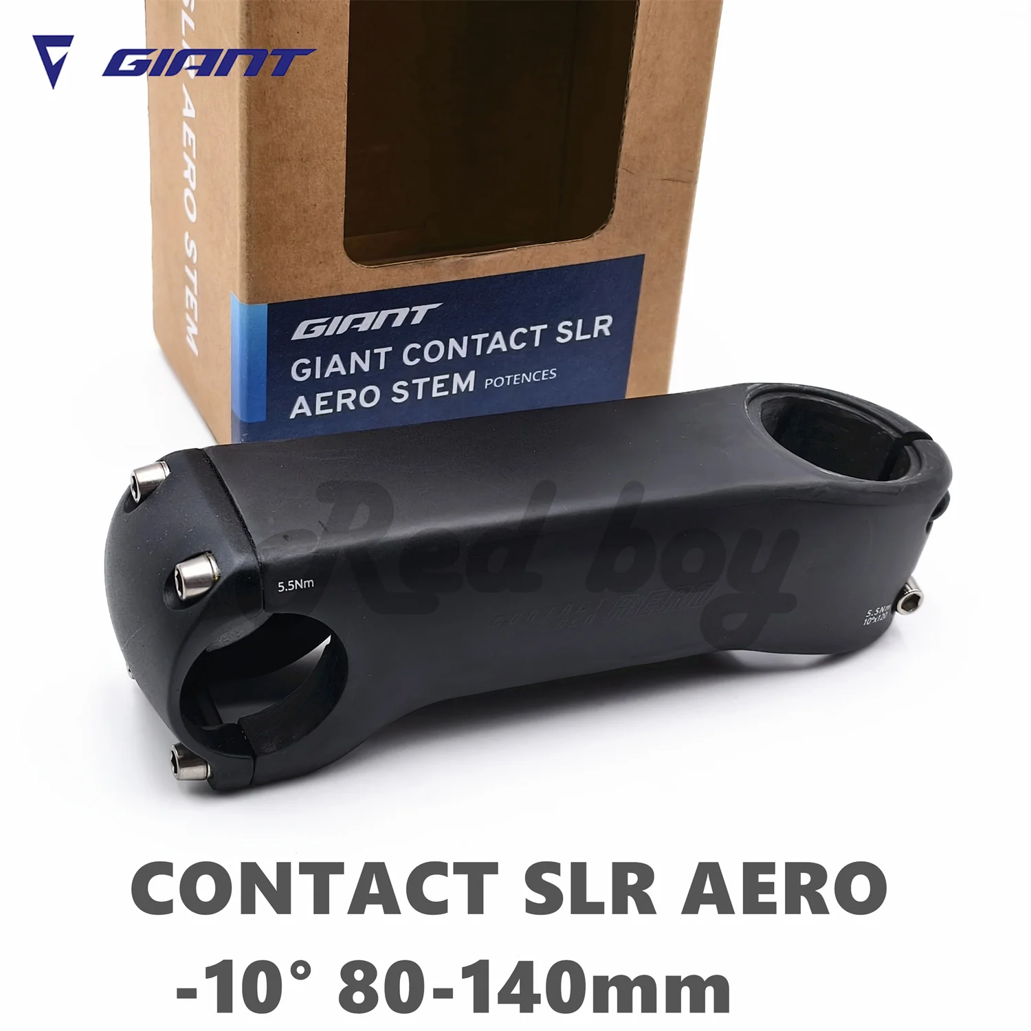 パーツ Contact SLR Aero Stem 140mm Giant Contact SLR Aero Carbon Stem 10° For Third generation Propel