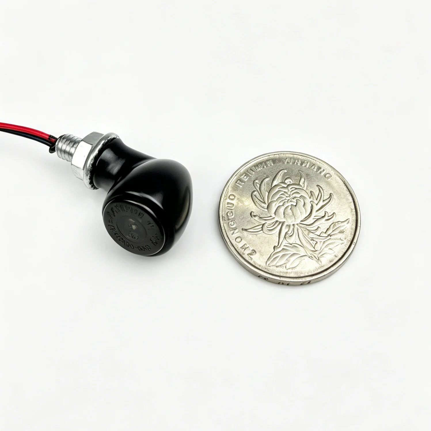 Metal Bullet E Marked M5 Super Mini LED Indicator Amber Steering Warning Lamp Motorcycle Turn Signal Light 12V Universal