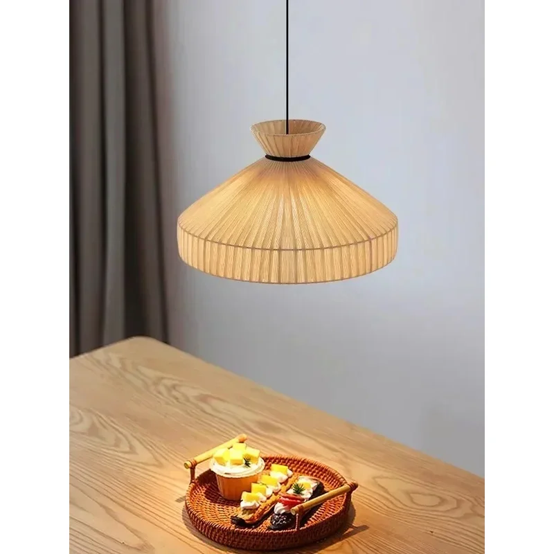 

Nordic Simple Fabric Led Pendant Lights Living Room Bedroom Chandelier Lighting Decoration Home Lamps Indoor Lustre Fixtures