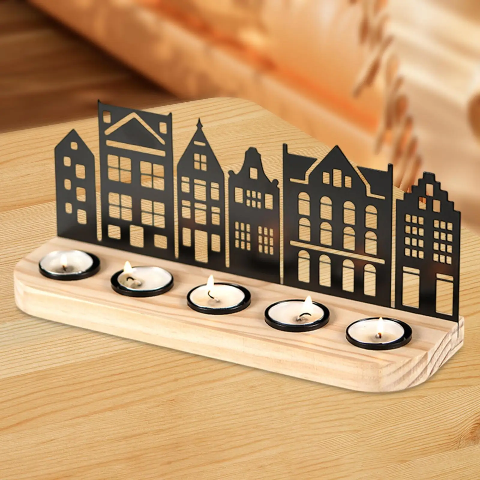 Candelabrums Centrepiece Small-size Christmas Family Decoration Candleholder for Anniversary Living Room Hotel Gift Parties