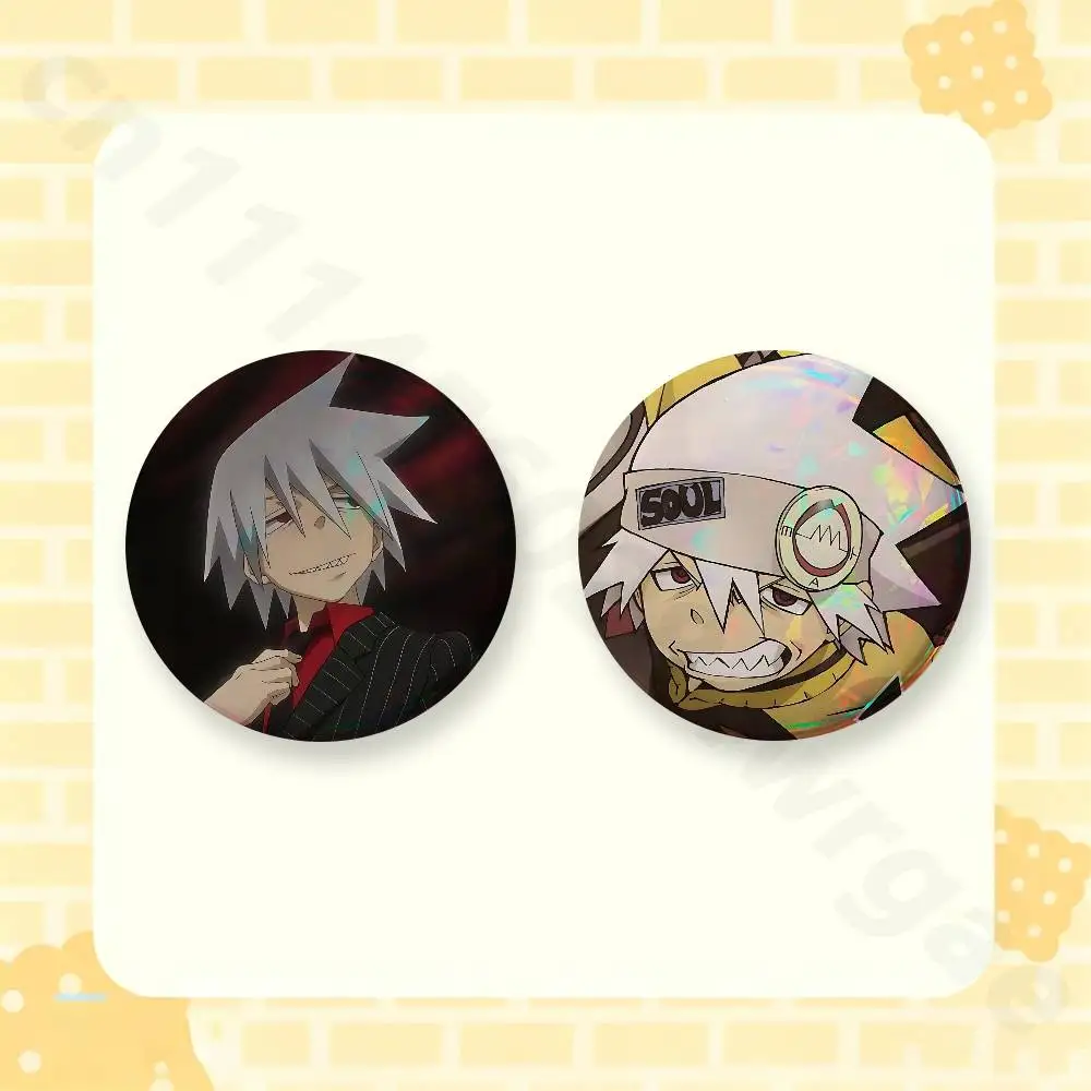 c.ai 2 Pieces Badge Brooches on Backpack Clothes Handmade Round Enamel Pins for Jewelry