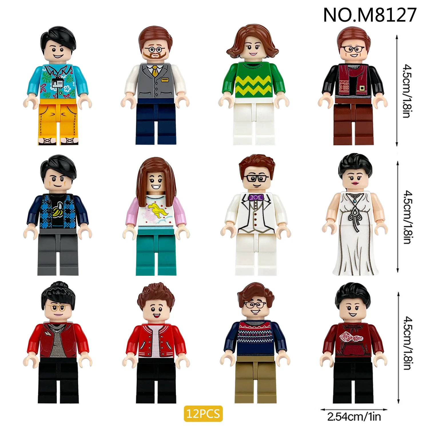 Geburtstagsgeschenke, Zeichentrickfiguren, Kinderspielzeug, humanoide Puppen, Spielzeug, Mini-Figuren, humanoide Puppen