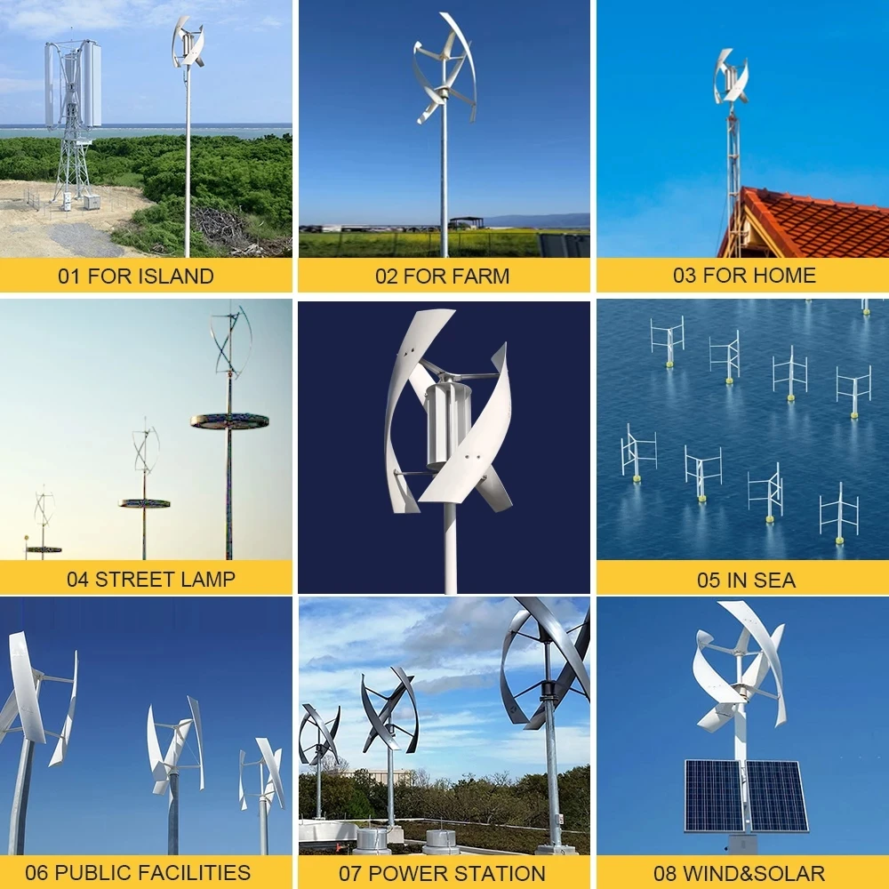 Liefert 3 kW 5 kW Vertikalachs – Vertical Axis Wind Turbine 3000W Bewertung und Preis