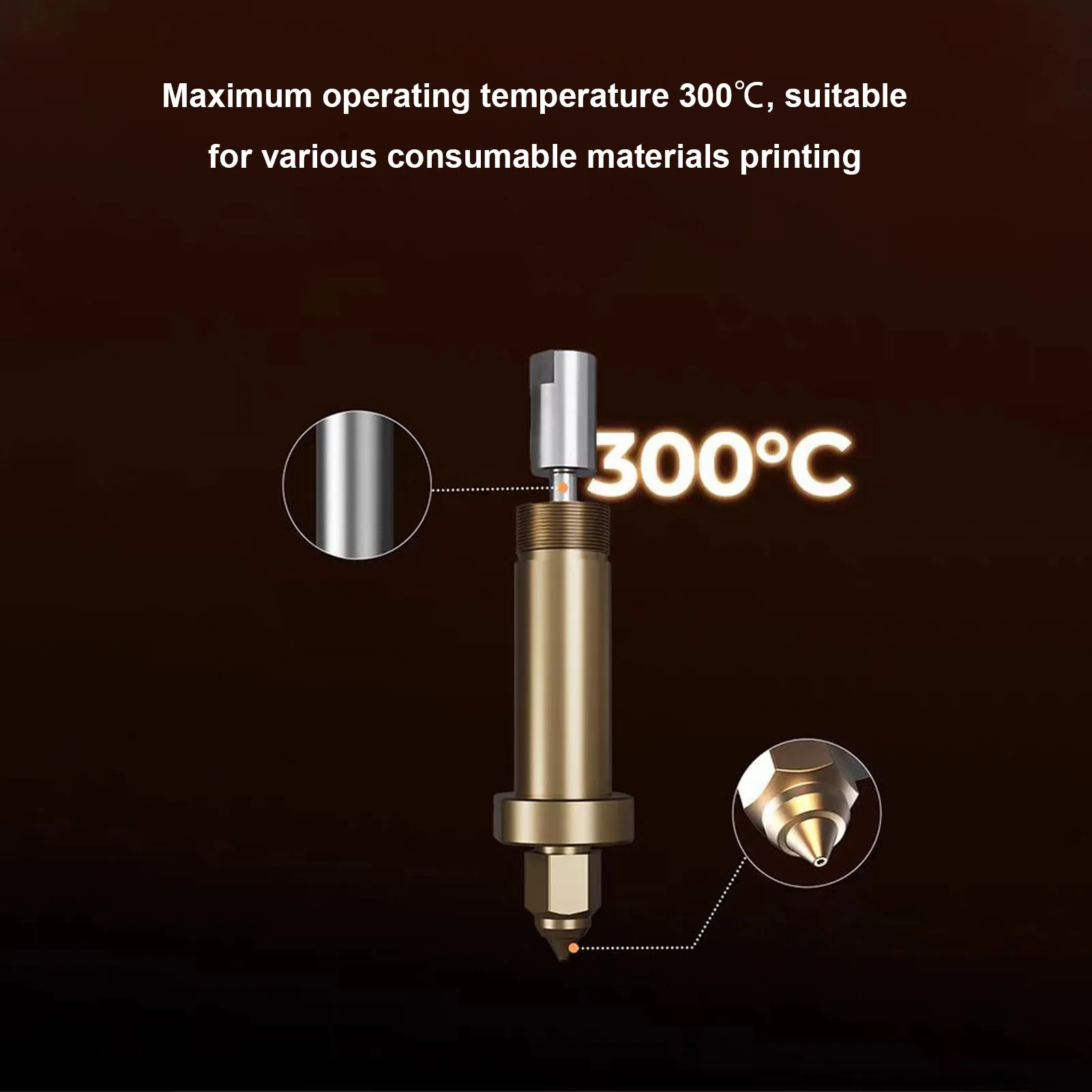 Ceramic Heating Block Kit Fit for CREALITY Ender-5 Max 3D Printer High Thermal Conductivity High Temperature Proof Hotend Kit