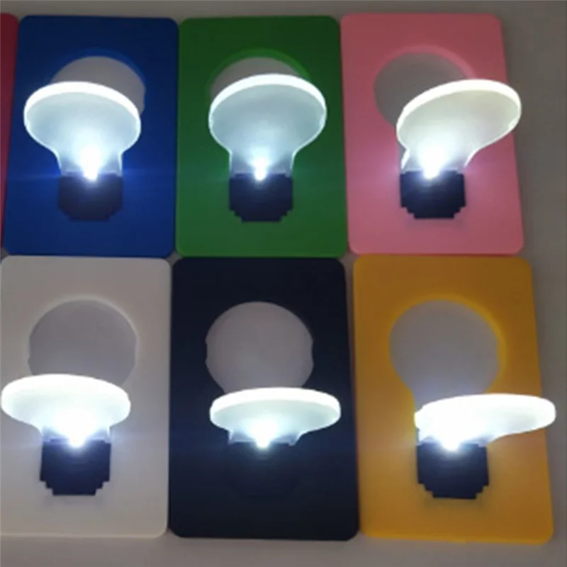 

A39I-Bedroom Lighting Simplified: 8 Pocket Card USB Mini LED Night Lights, Energy-Saving Design
