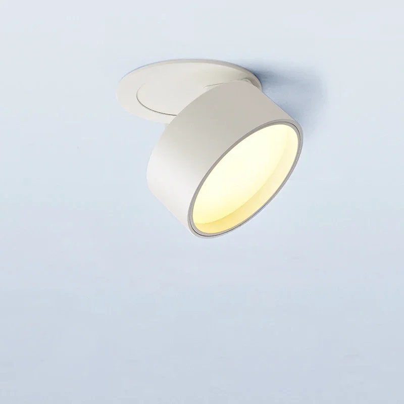 355 Degree Rotating Dimmable COB Spot Light Ceiling Lamp AC85-265V 7W 10W 12W AC85V-285V Recessed Foldable LED Downlight
