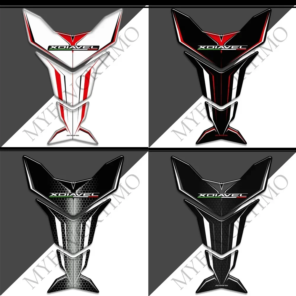 Ducati XDiavel Knee Tank Pad Kit, Proteção 3D Adesivos, Decalques Gás Óleo Combustível, 2015 a 2021