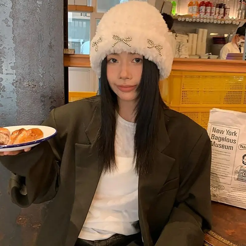 y5jd البالغ التزلج قبعة قبعة قبعة دافئة قبعة الأذن داف #5