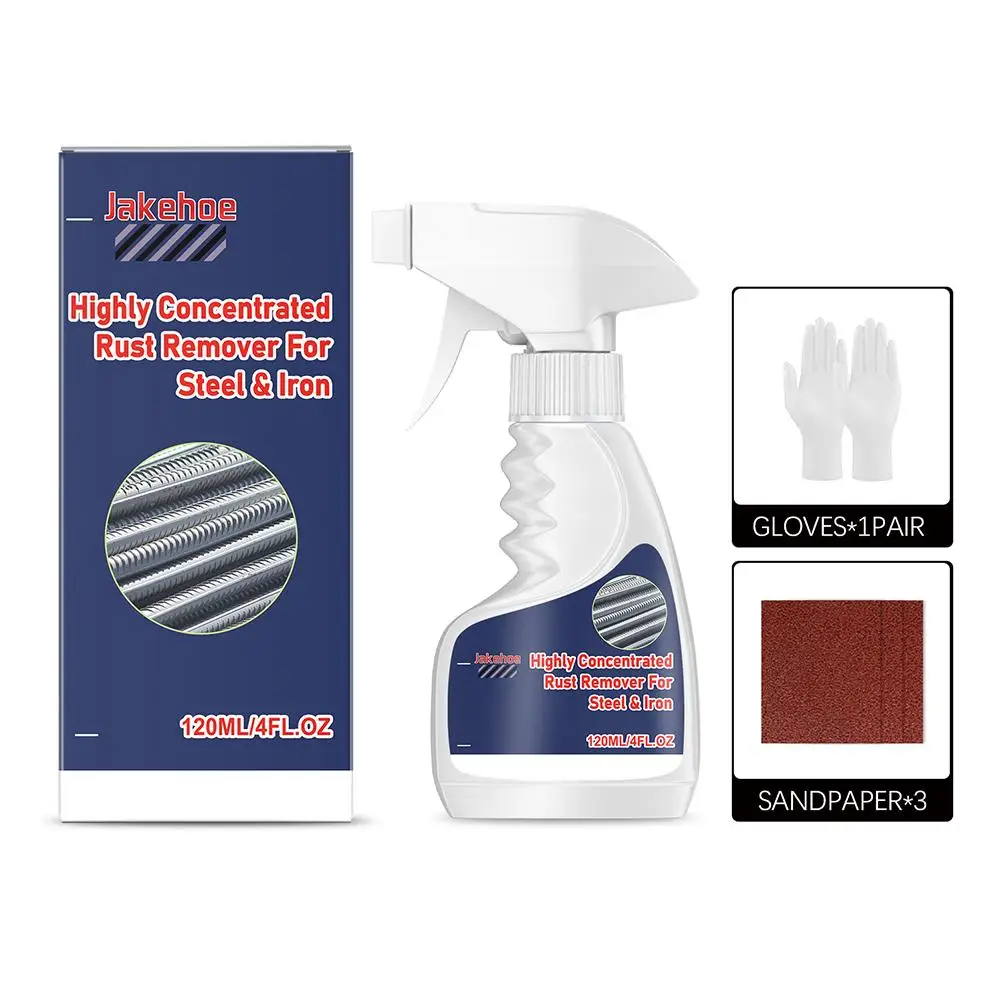 High Speed Rust Remover Spray Powerful Anti Rust Anti Corrosion Metal Cleaner with Protective Barrier Includes Metal Restoration