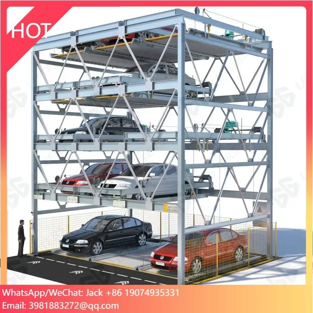 Smart 2-Level Semi-Automatic Car vertical Parking System Puzzle Park Parking Equipment