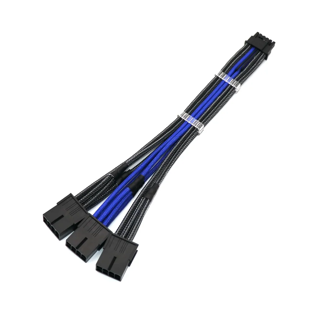 كابل تمديد كهربائي من Angitu-VHPWR ، كابل محول ، 12 + 4Pin ، 16Pin ، PCIE 5.0 إلى 3x8Pin ، PCIE RTX3090Ti ، طول مخصص ، 8 ألوان ، بريميوم