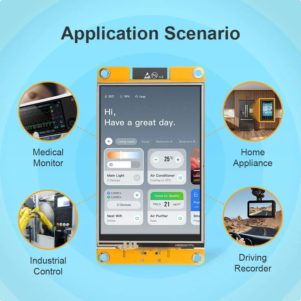 Hot Sale 3.5inch 320x480 ESP32 LCD Touch Display With WiFi and BT/BLE - free shipping