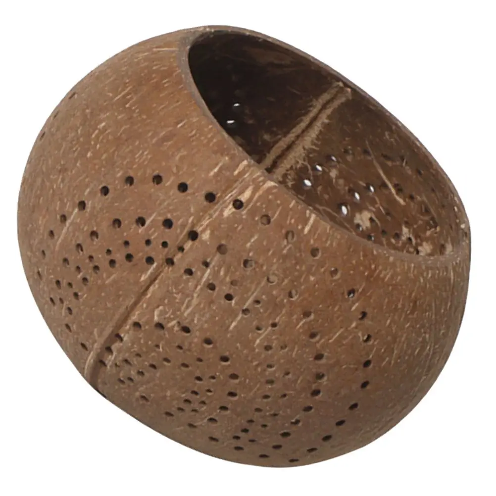 Tazón de Ensalada Único de Cáscara de Coco, Tamaño Grande, Multiusos, para Servir Alimentos, Frutas, Postres, Almacenamiento de Cáscara de Coco