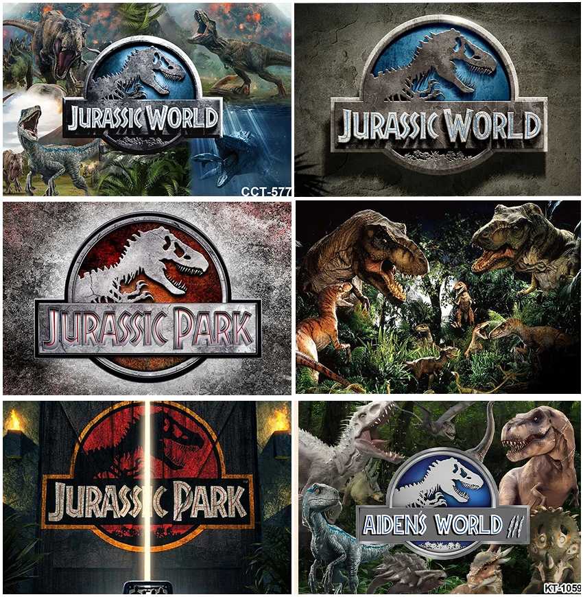 

Jurassic World Jungle Dinosaur Backdrops Forest Boys Children Birthday Decoration Party Backgrounds 1st Newborn Photozone Props