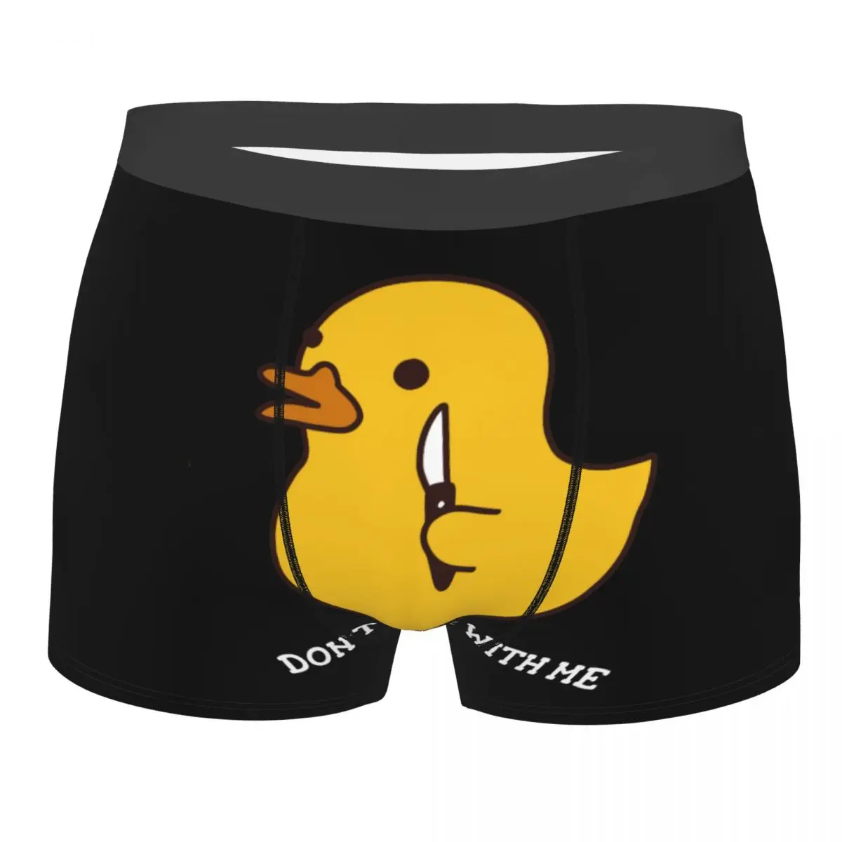 Custom Don\'t Duck With Me Rubber Duck Switchblade Boxers Shorts Men\'s Briefs Underwear Cool Underpants