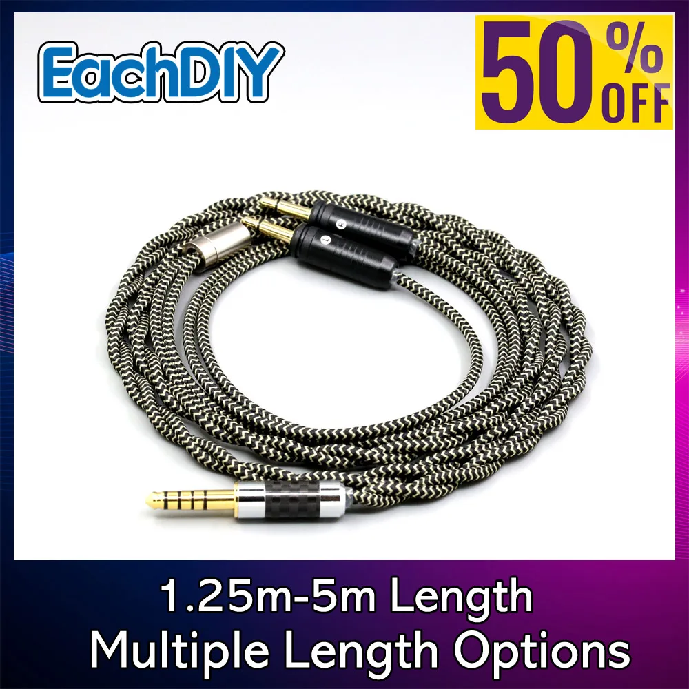 

2 Core 2.8mm Litz OFC Earphone Shield Braided Cable For Focal Clear Elear Elex Elegia Stellia Celestee radiance LN008460
