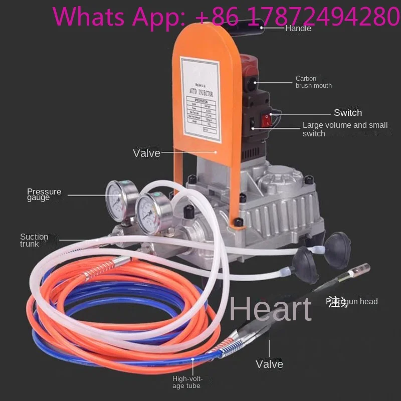 Special Water Curing Grouting Machine 0728, 2800W Multifunctional High Pressure Material Injection Grouting Tool