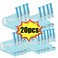 20PCS Blue Ear Piercing Gun Kit Asepsis Disposable Healthy Safety Nose Earring Piercer Tool Set Machine Kit Studs Body Jewelry