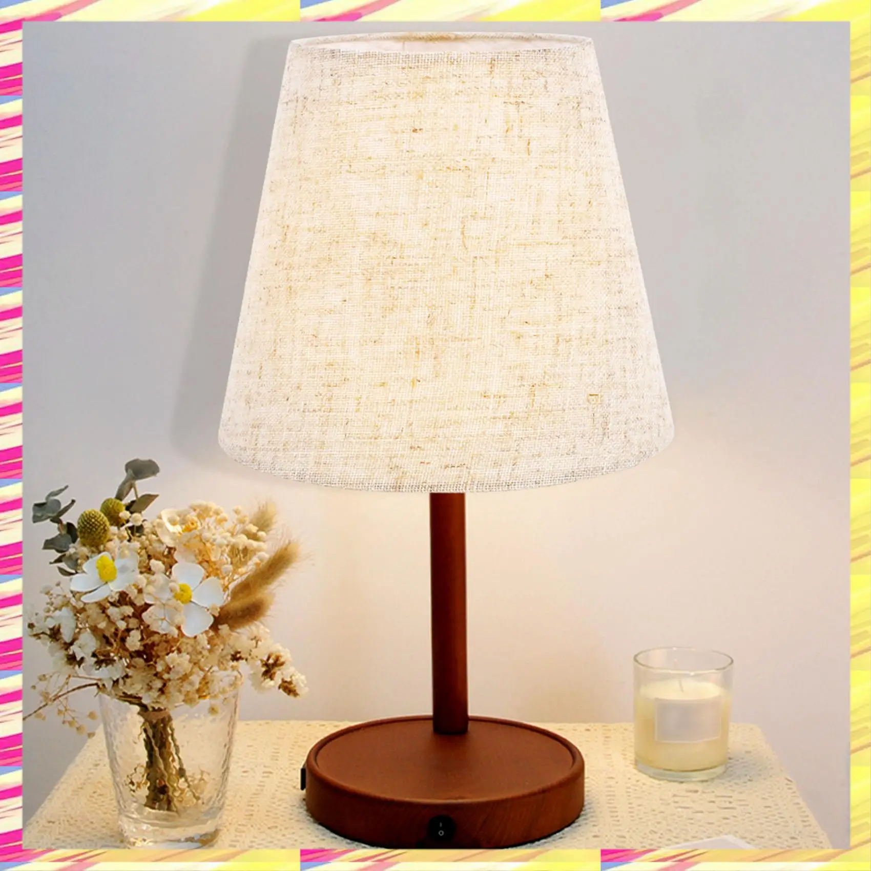 Zestaw 6 małych abażurów ABJJ z klipsem do żarówek, abażury z tkaniny beczkowej do żarówek kandelabrowych, do lamp stołowych, żyrandoli i kinkietów.