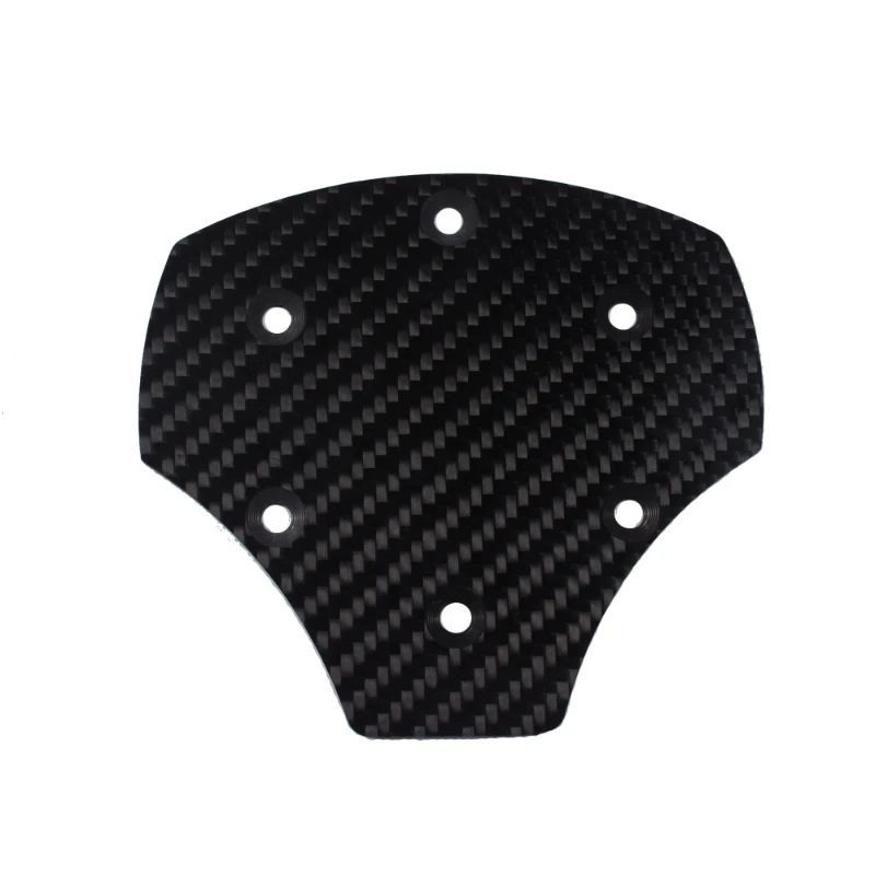 For Sim Racing Steering Wheel Carbon Fiber Center Plate DIY Cover with Custom Logo Design Gaming Accessory