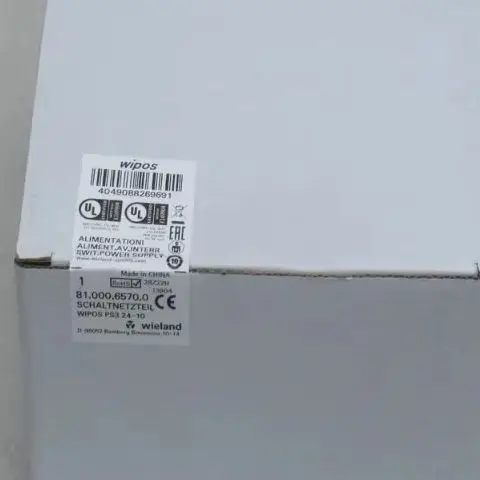 Wieland Power WIPOS PS3 24-10 Three phase DIN rail switch power supply 81.000.6570.0