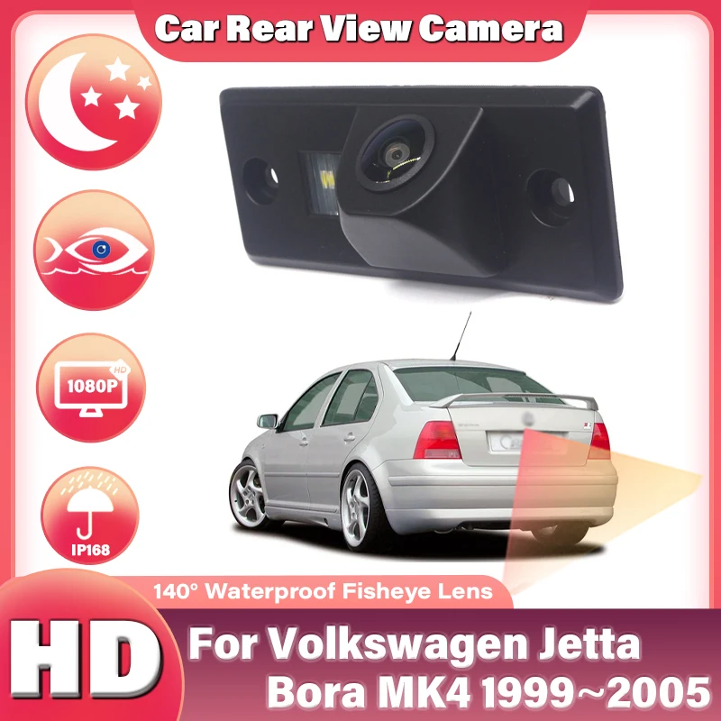 140° CCD HD Fisheye Rear View Camera For Volkswagen For VW Jetta Bora MK4 1999 2000 2001 2002 2003 2004 2005 Car Reverse Monitor