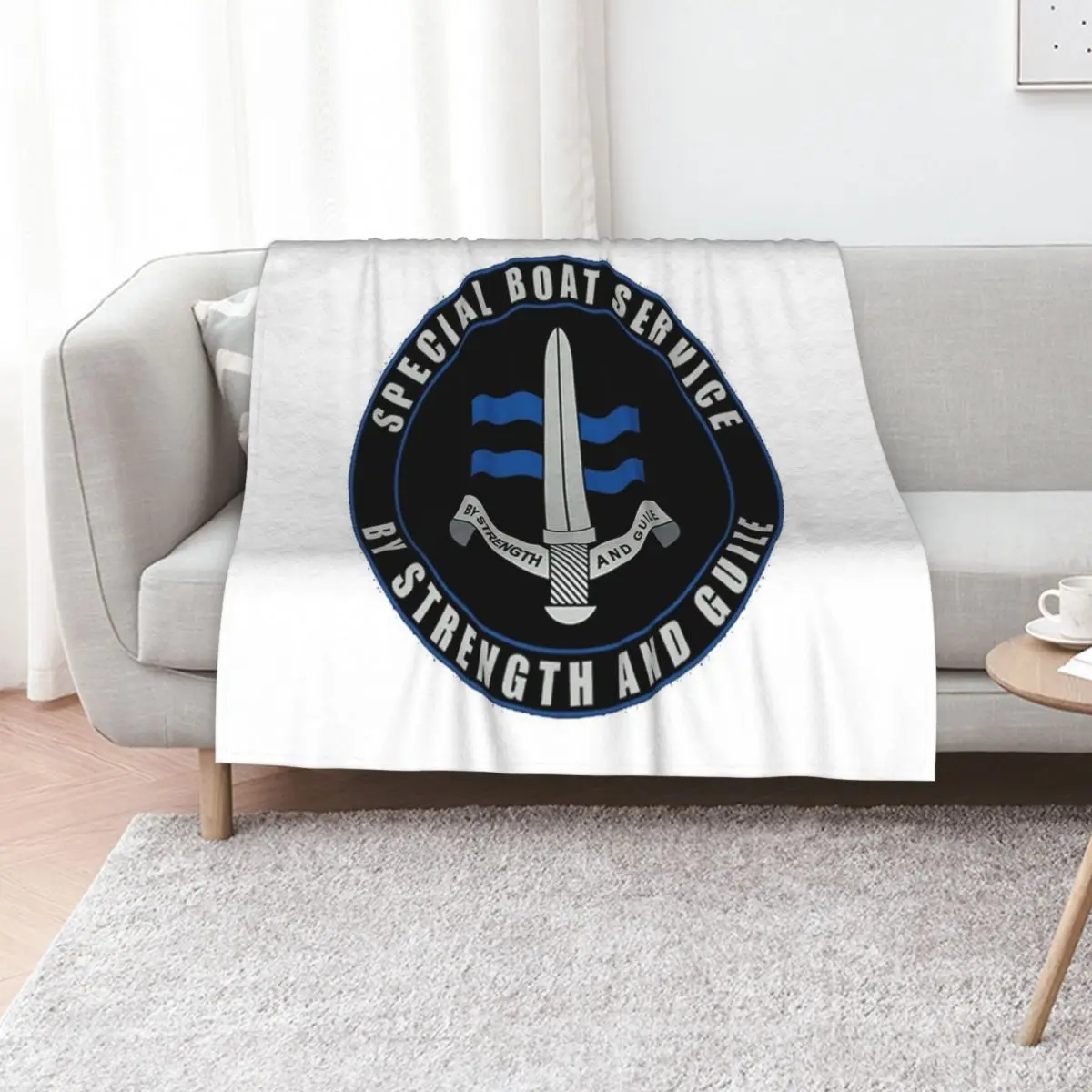 Special Boat Service (SBS) Logo Throw Blanket Bed Fashionable Sofa Quilt Stuffeds Decoratives Summer Beddings Sofa Blankets