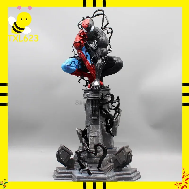 الرجل العنكبوت فينوم سيمبيوت الشكل البلاستيكية سطح المكتب الديكور تمثال نموذج ألعاب الدمى لهدايا عيد الميلاد تحصيل عمل الشكل