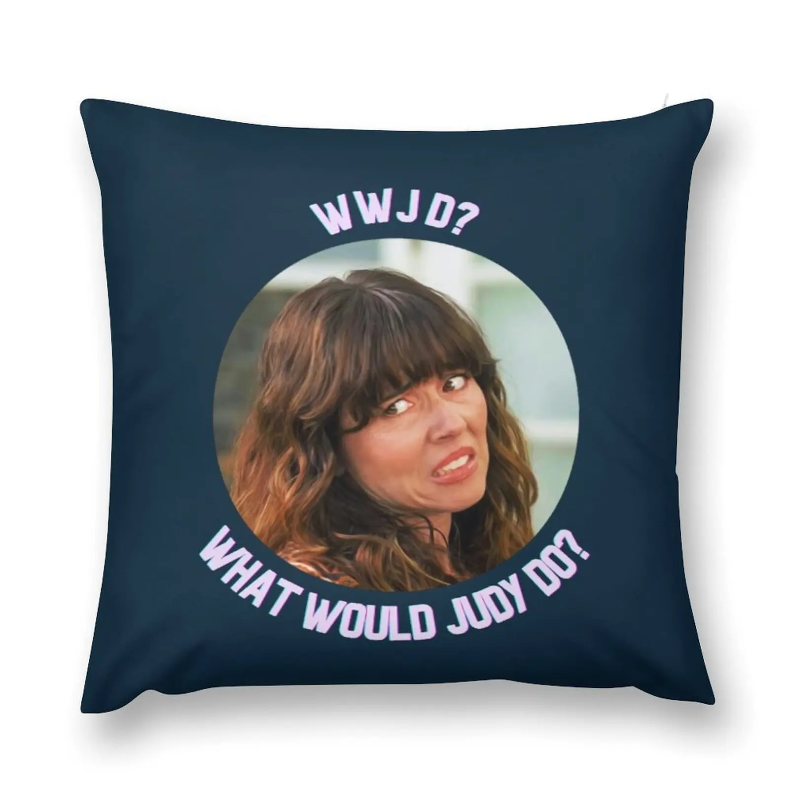 WWJD What Would Judy Do Throw Pillow Sofa Cover Christmas Pillow Covers Pillowcases Cushion Covers Sofa pillow