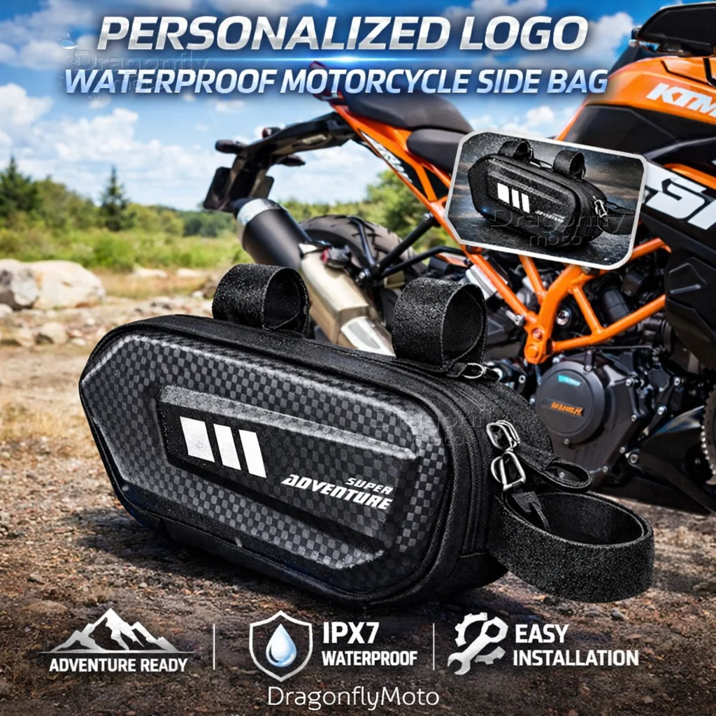 

For KTM RC Duke 390 200 790 890 690 250 125 990 300 Motorcycle Side Bag Personalized Logo Waterproof Hard Shell Saddlebag