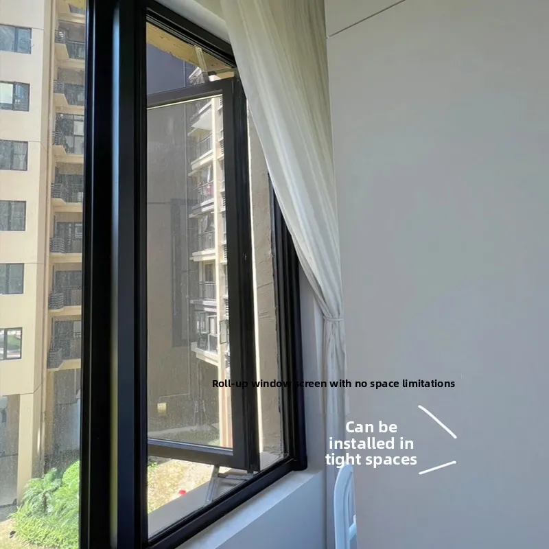 Invisible No-Frame Window Screen for Kitchen Bathroom High Definition Sliding Mosquito Proof Stretchable Home Living Essentials