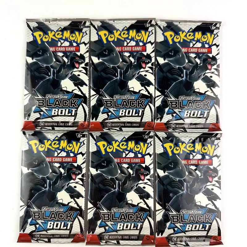 Poke Card Prismatic 151 Evolutions English Black Bolt Flare Poke Cards Game Carte Booster Battle Trading Collection Cards