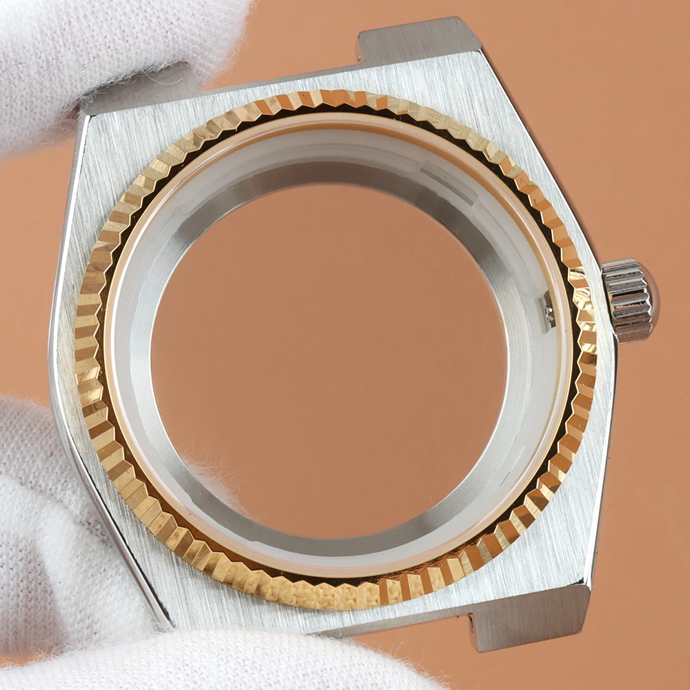 

For PRX Super Player Watch Case 40mm NH35 Men's Case Stainless Steel Bracelet Fit NH35 NH36 Movement 31.8mm Dial Sapphire glass