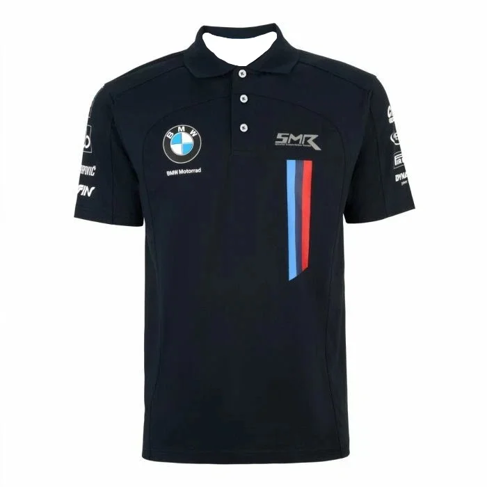 

25-26 летняя рубашка-поло BMW Racing Team, мужская и женская гоночная мотоциклетная куртка, новая рубашка с принтом BMW