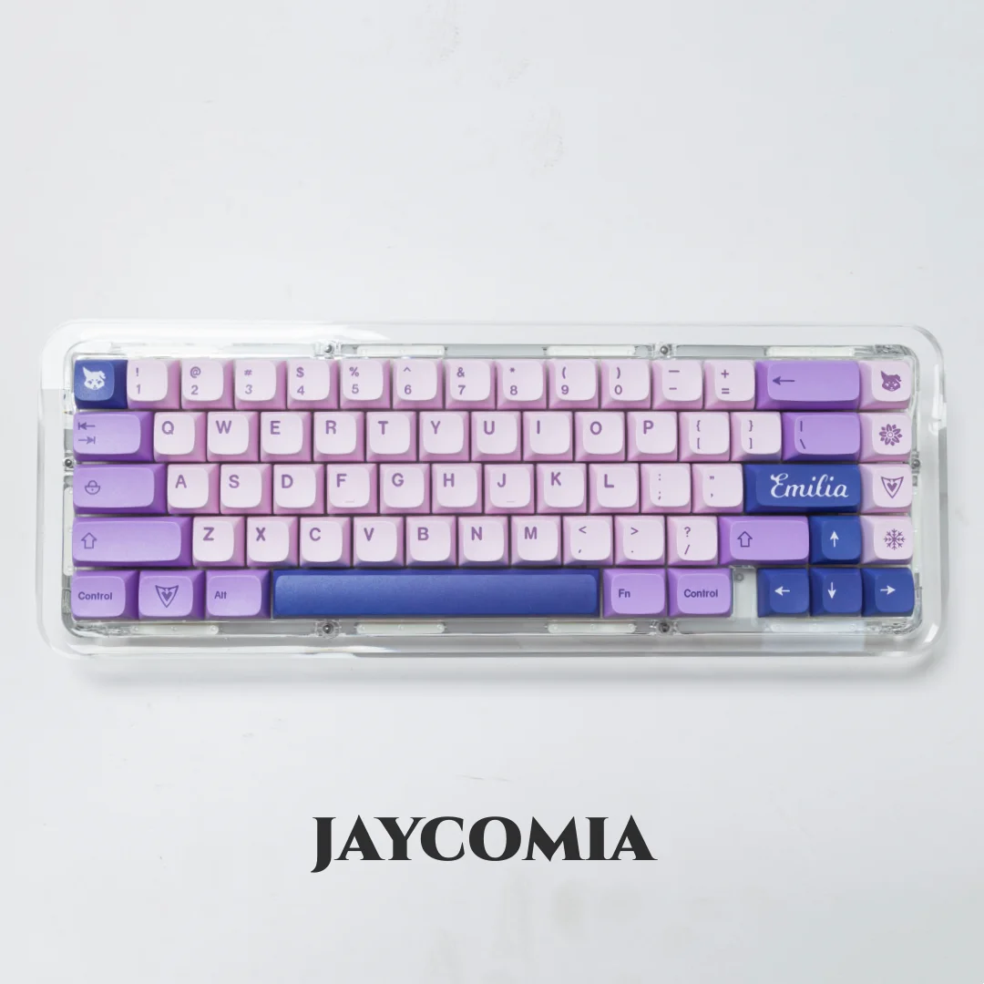 Imagem -05 - Gmk Emilia Cherry ou Xda Perfil Pbt Keycaps Dye-sub Key Caps 7u Alice Space Keys para Teclado Mecânico para Jogos