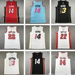 Hasbro Heat Basketball Jersey No.3 Wadlowry No.14 Hero No.13 Adebayor Embroidered Jersey Short Sleeve Boys Holiday Gift Shorts