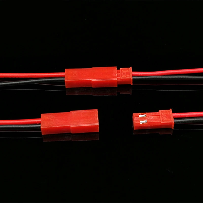 10 Pairs 22 AWG JST Plug Connector 2 Pin Male Female Plug Connector Cable Wire for LED Lamp Strip RC Toys Battery Adapter 10cm