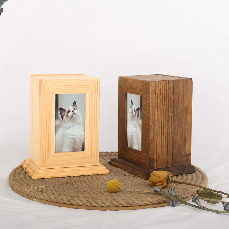 

memorials & funerarypet urnWooden pet ash box, cat and dog commemorative box, animal funeral supplies, solid wood coffin box, wo