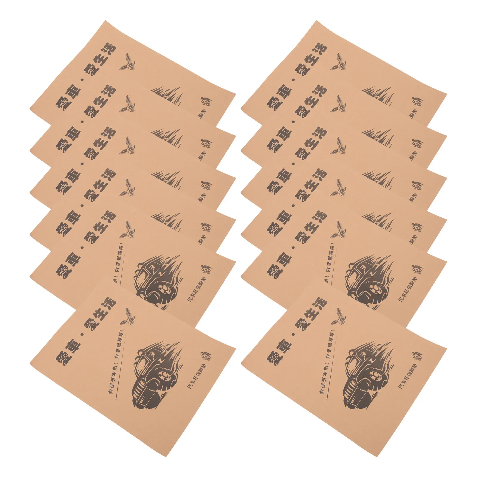 

50Pcs Paper Car Floor Mats Universal Fit Disposable Automotive Floor Mat for Interior Protection Perfect Gift for Birthday