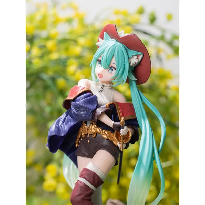 

Hatsune Figure Fairyland Wonderland Cat Anime Model Beautiful Girl Statue Desktop Ornament Birthday Gift Collection in Stock