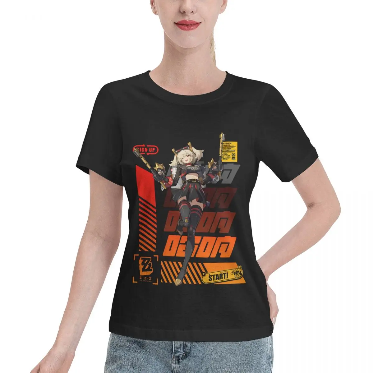 Reliable Item Agent Burnice (Zenless Zone Zero) Women's T-shirt Gothic Fashion Ladies Shirt
