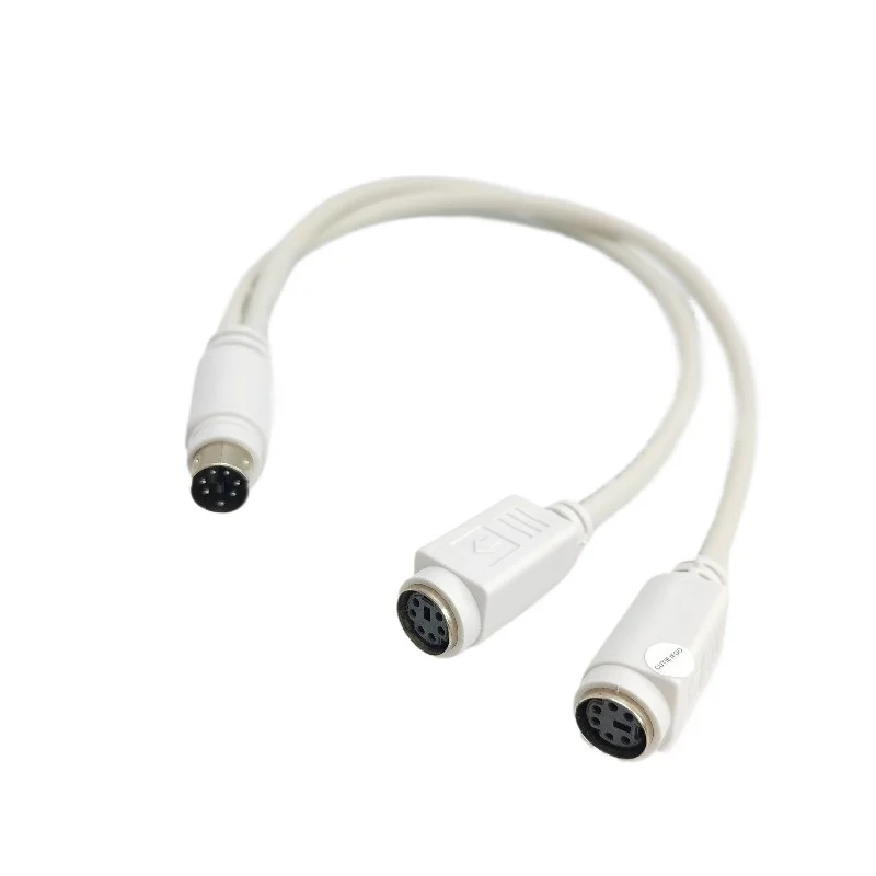 Motherboard PS2 PS/2 1 to 2 Splitter Adapter Cable for Mouse Keyboard IC Card Reader Laser Scanner