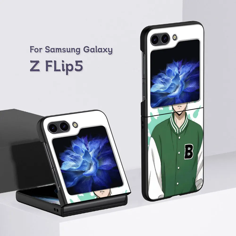 Winbre เคส Flip5สีดำพับได้แข็ง5ชิ้นเคส Zflip5 funda