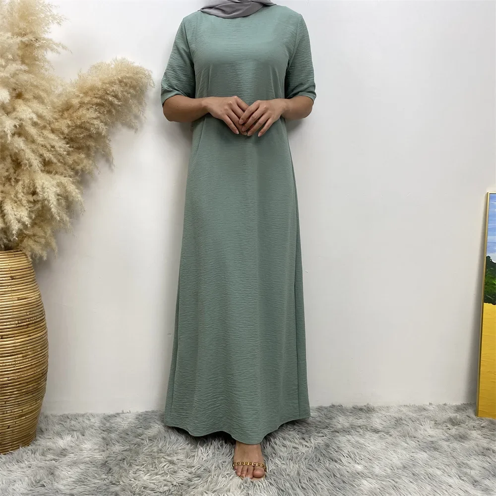 

Muslim Dress Abaya for Women Middle East Dubai Casual Kaftan Islam Clothing Turkey Caftan Marocain Femme Musulamne Jalabiya Robe