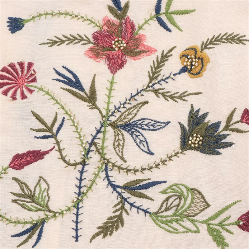 

KEYANKETIAN укороченный топ на тонких бретельках в этническом стиле с цветочной вышивкой, новинка лета 2022, женский винтажный жилет с кружевным декором